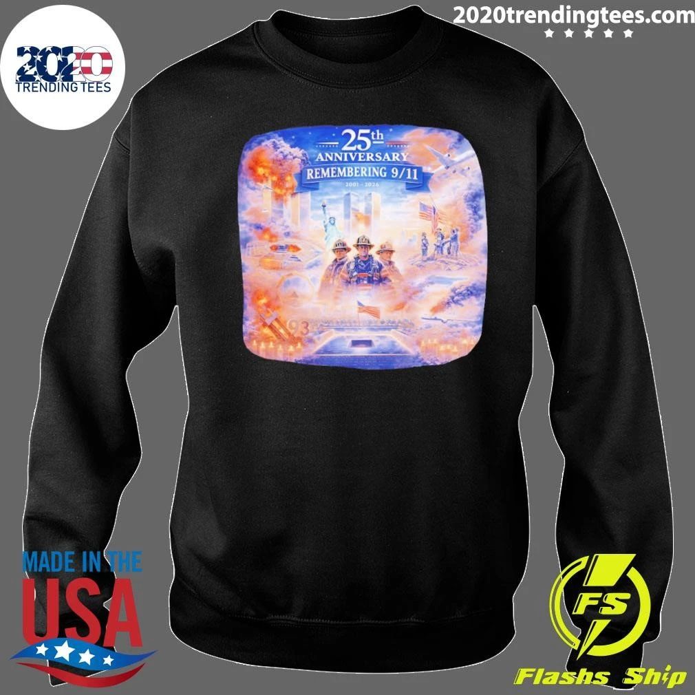 America 25th Anniversary 9 11 Memorial Never Forget Patriotic Tribute Vintage Shirt
