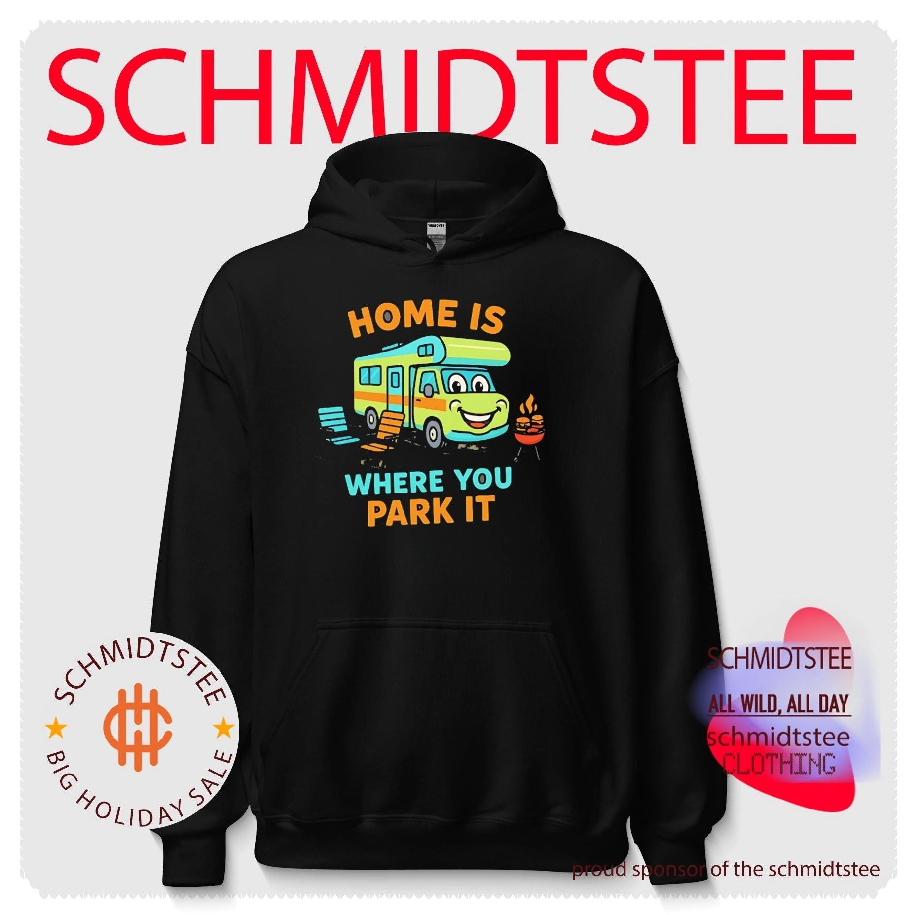 Home is where you park it cartoon car shirt