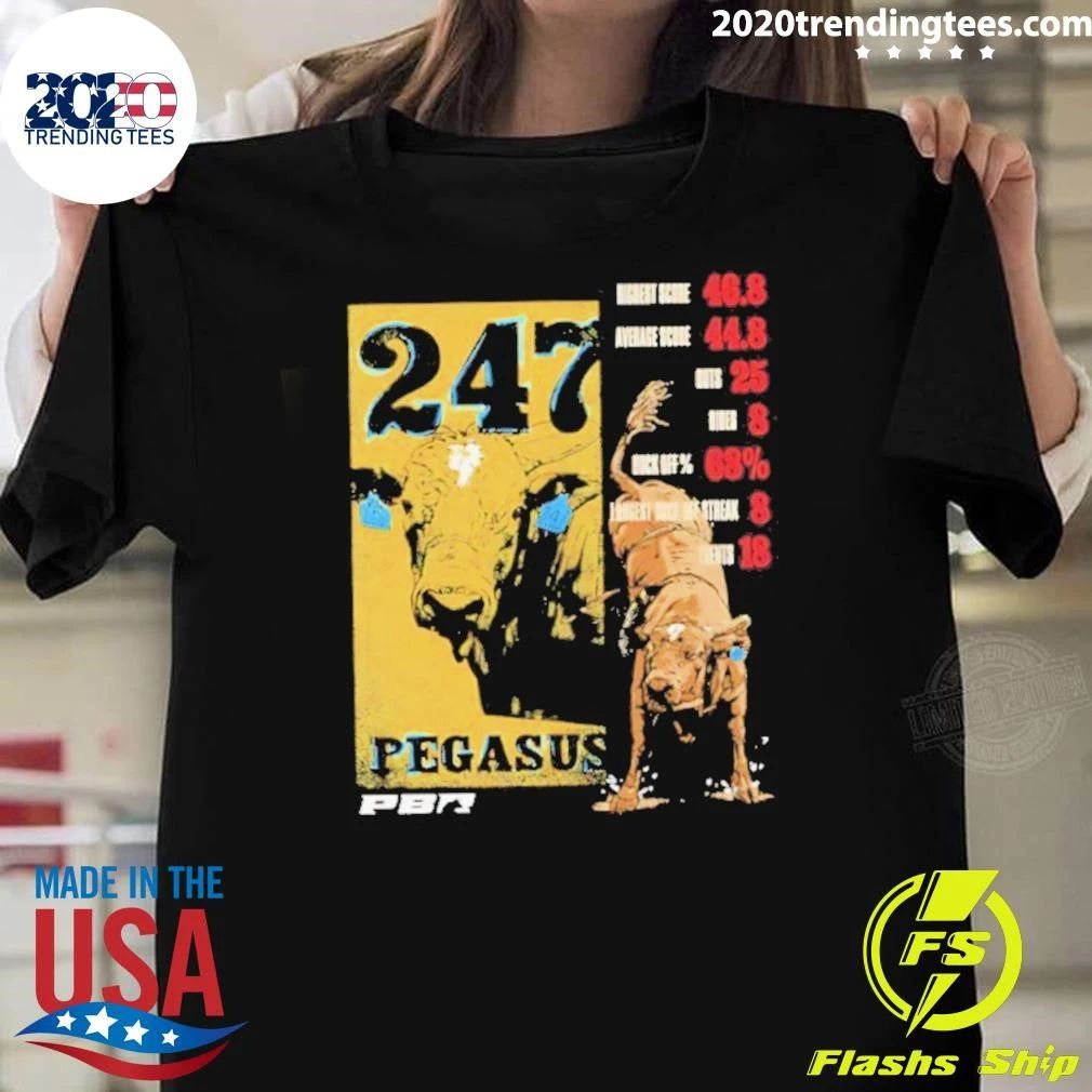 Pegasus 247 Pbr Career Stats Vintage Shirt