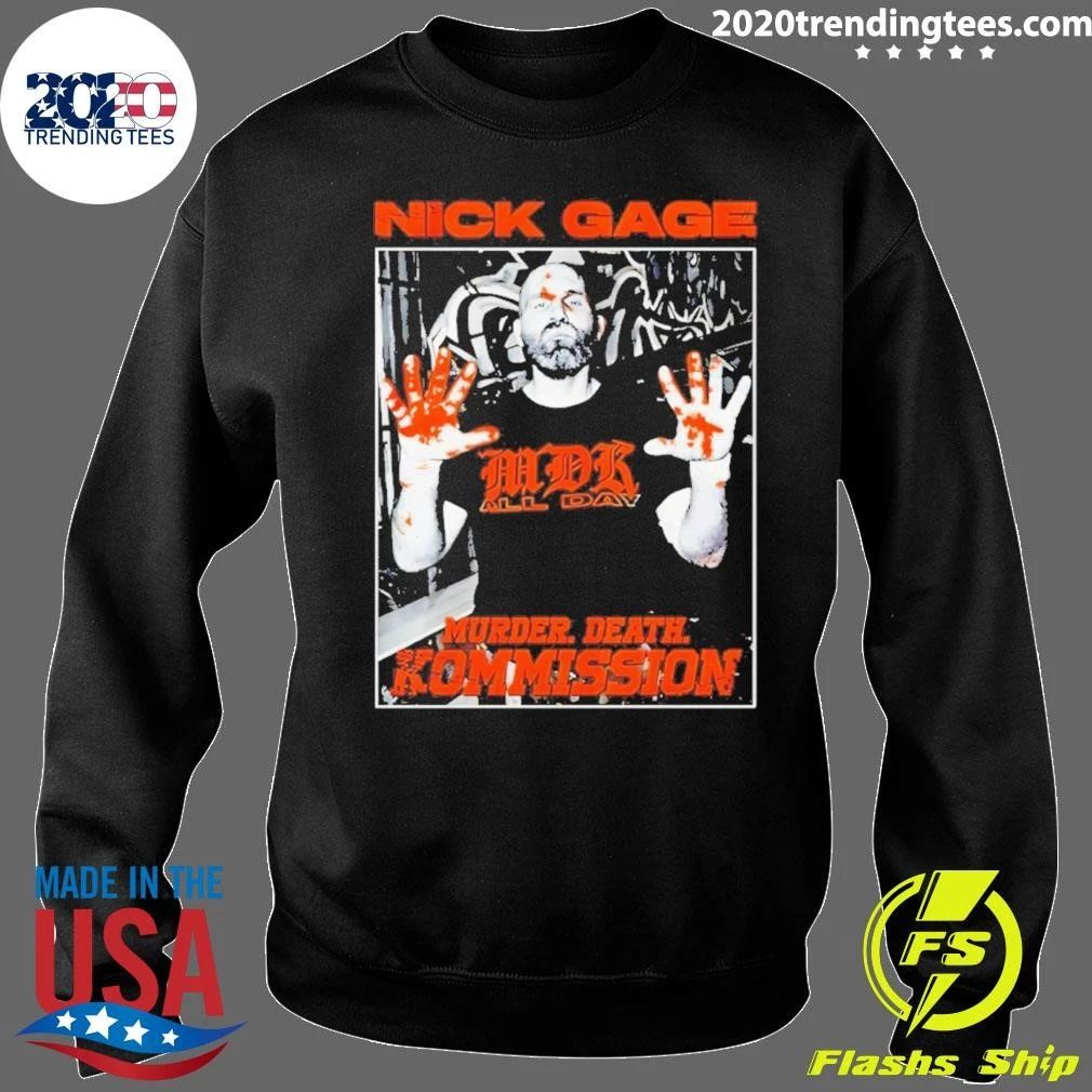 Nick Gage Mdk All Day Murder Death Kommission Vintage Shirt