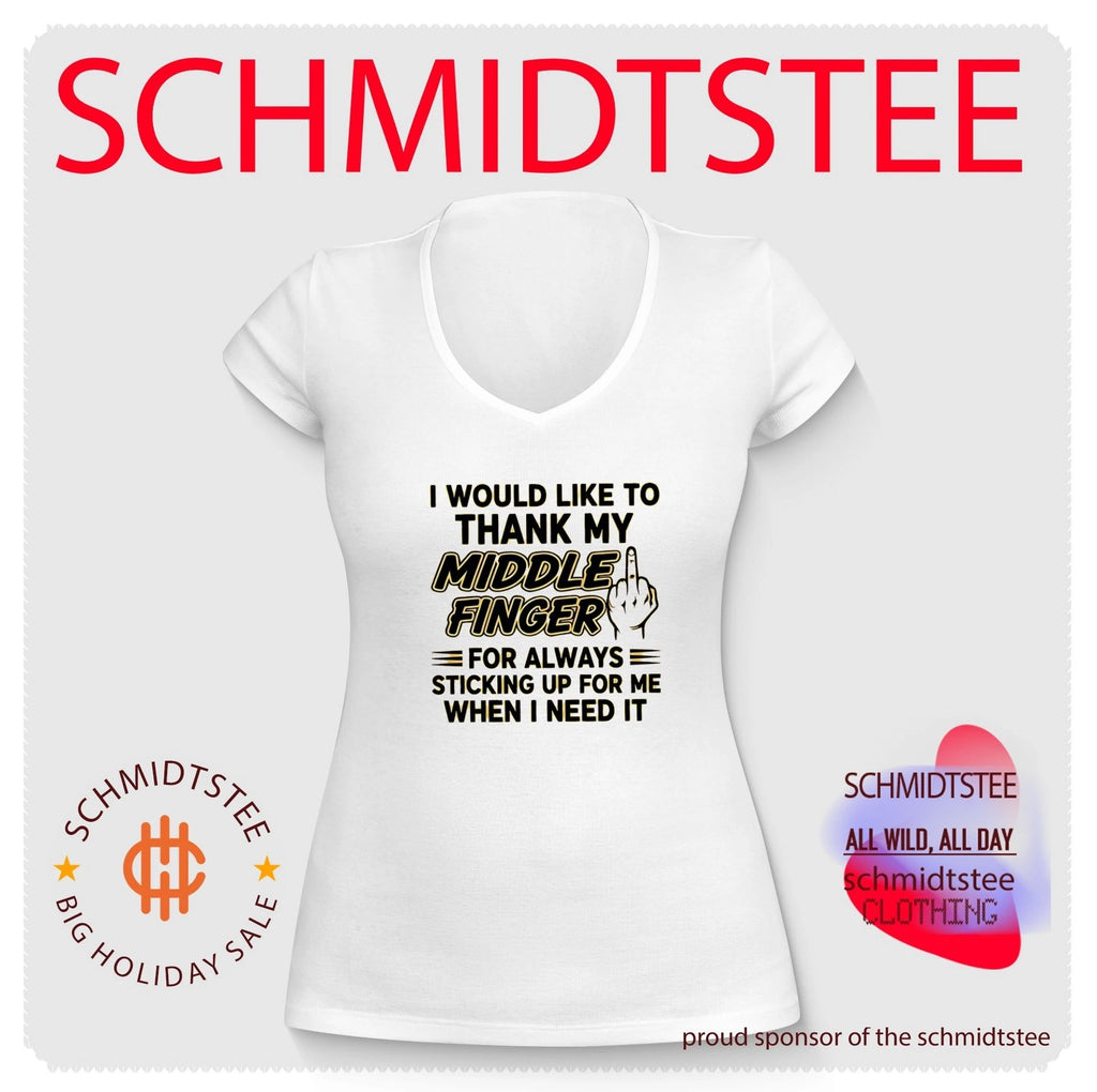 I would like to thank my middle finger for always sticking up for me when i need it shirt