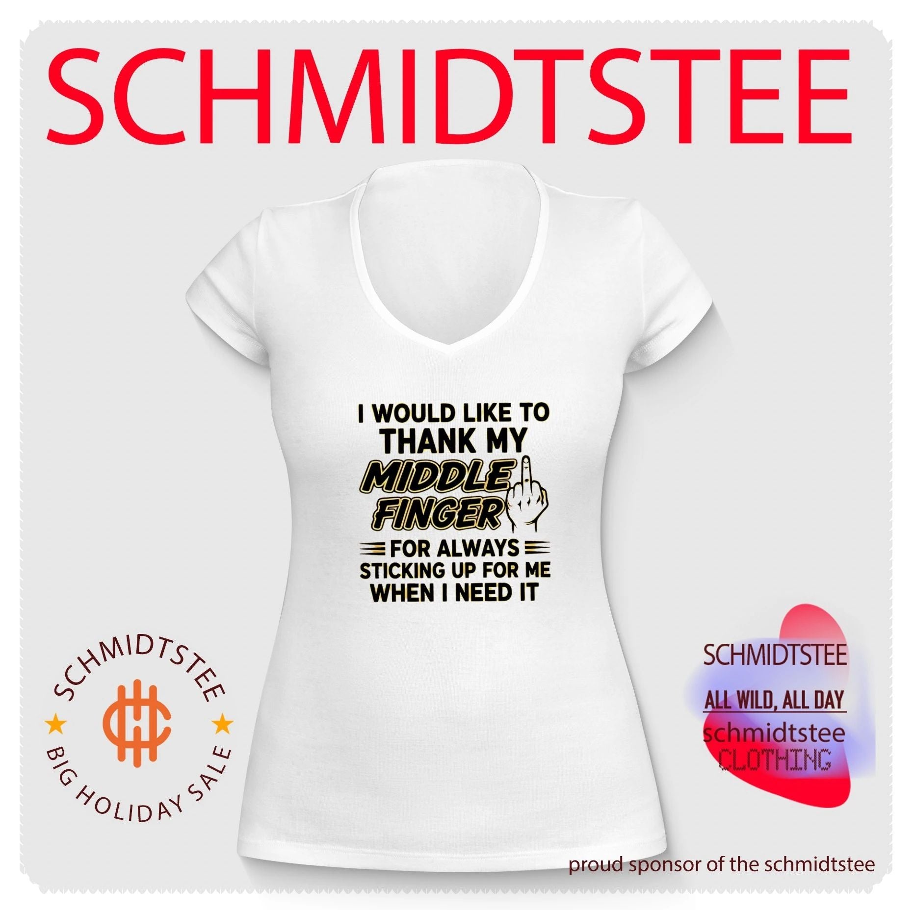 I would like to thank my middle finger for always sticking up for me when i need it shirt