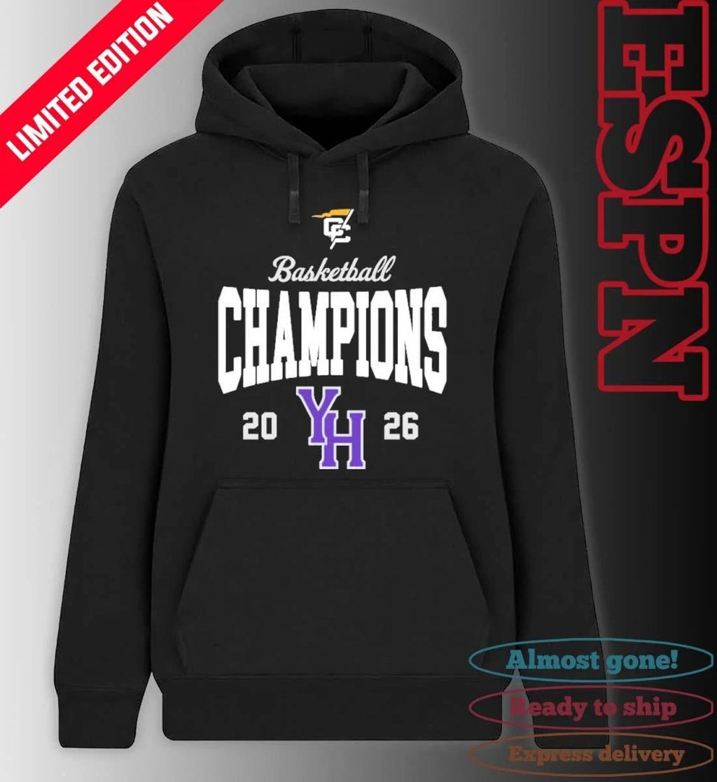 2026 Conference Carolinas Champions Young Harris Men’s Basketball T- Shirt