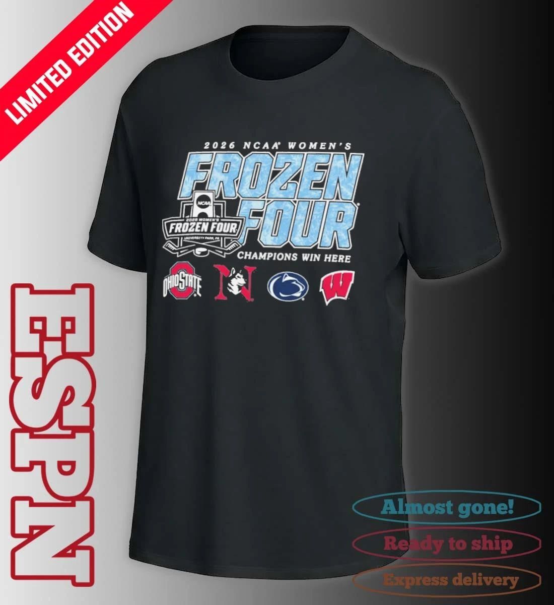 2026 National Collegiate Women’s Ice Hockey Championship – Frozen Four T-Shirt