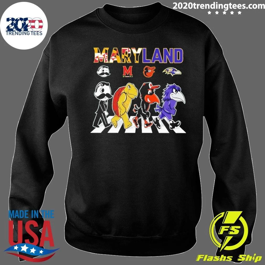 Maryland Sports Mascots Abbey Road Shirt