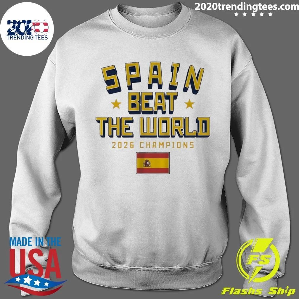 Spain National Soccer Beat The World 2026 World Cup Champions Shirt