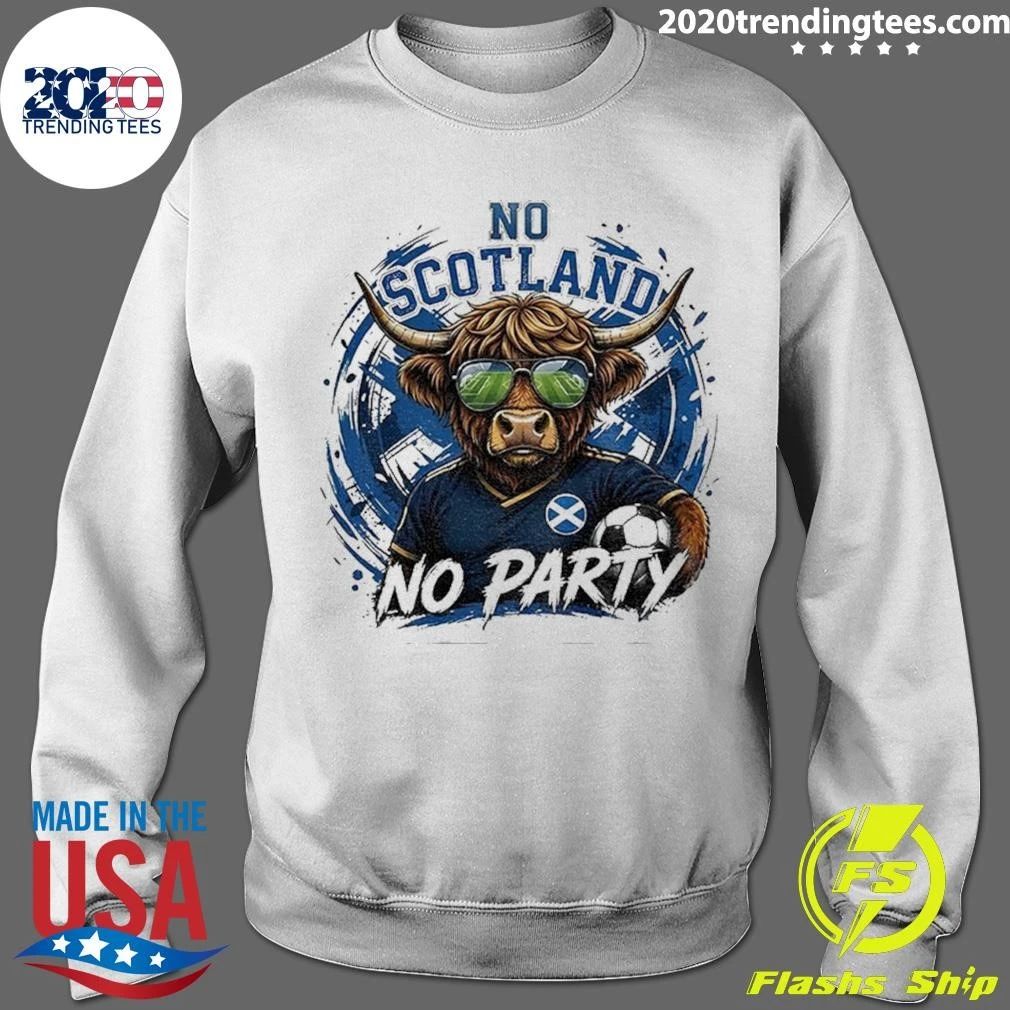 Highland Cow Scotland Soccer No Scotland No Party World Cup 2026 Shirt