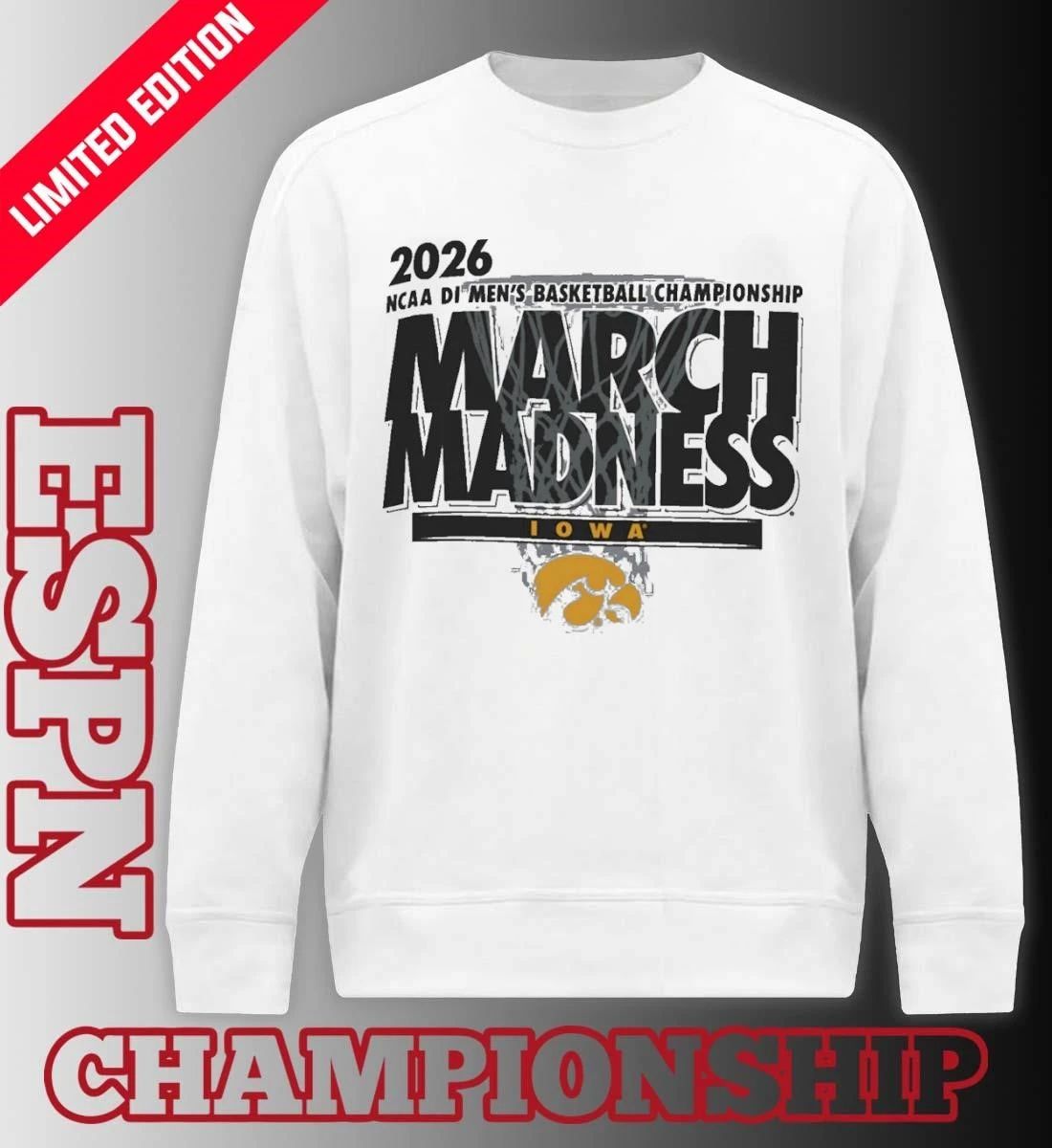 Iowa Men’s Basketball Single Team NCAA March Madness Shirt