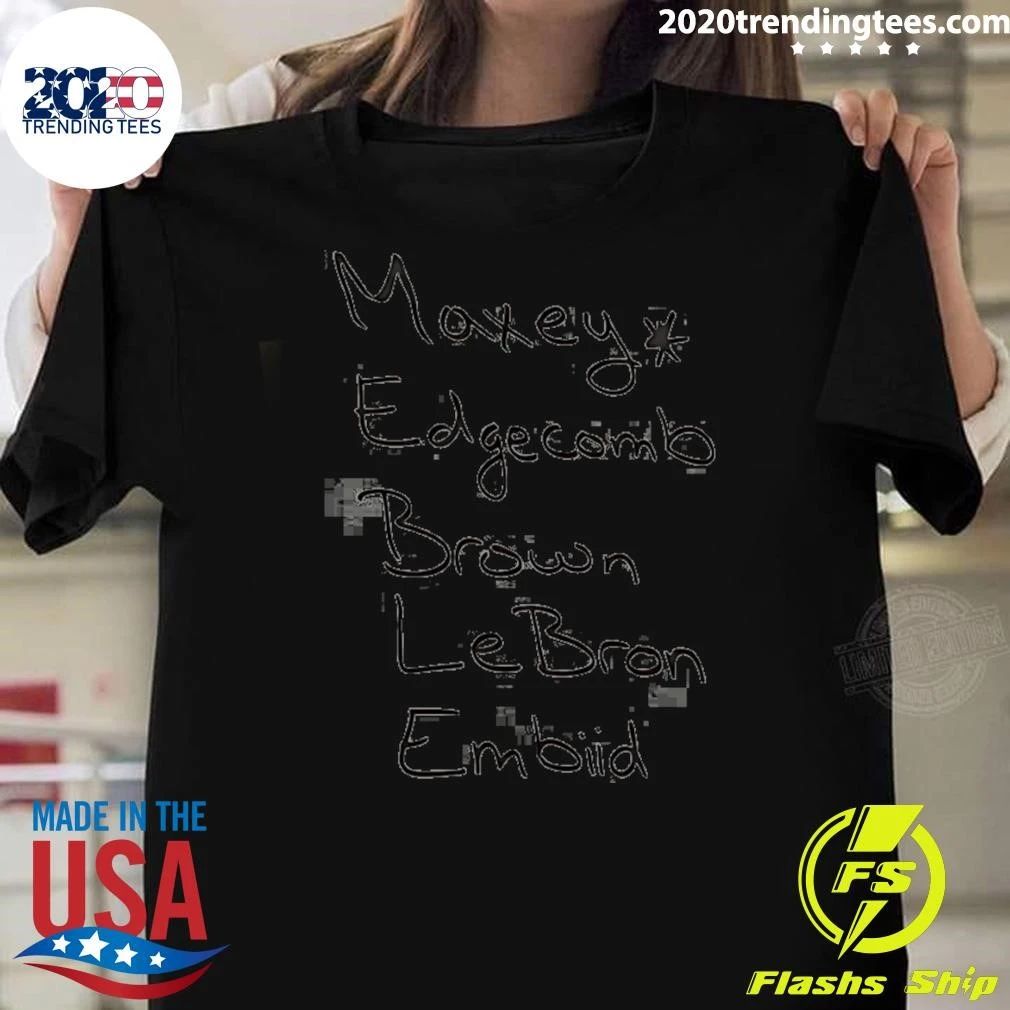 Maxey Edgecomb Brown Lebron Embiid Philadelphia 76ers Nba 2026 Shirt