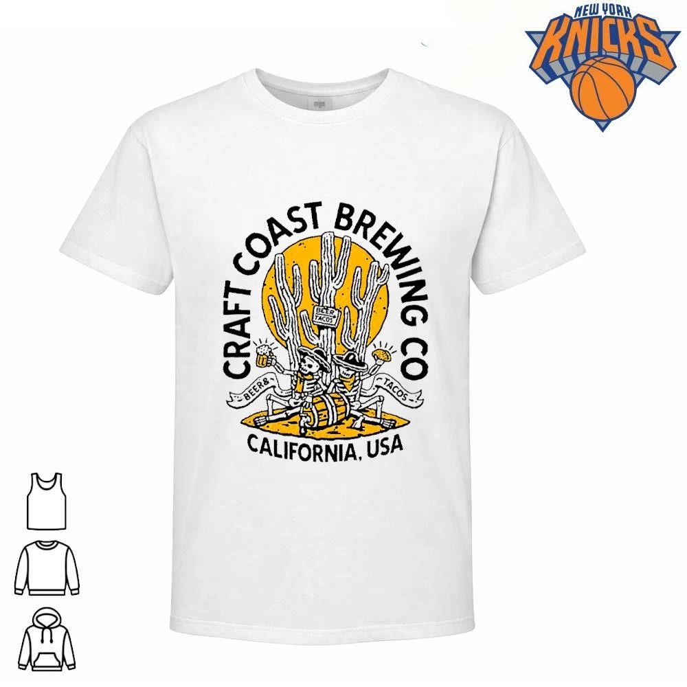 Craft Coast Brewing Co California USA Beer And Tacos Skeleton Shirt