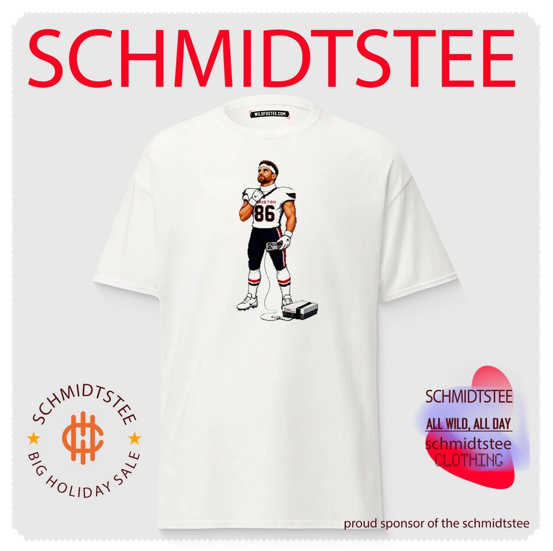 The Gamer Dalton Schultz Houston Texans 8-bit games shirt