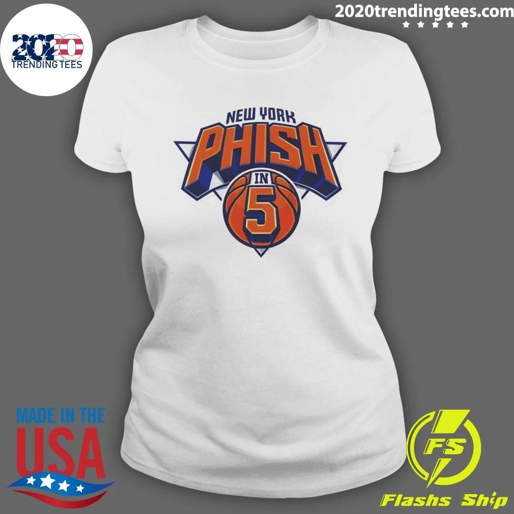 New York Phish In 5 Basketball Sports Logo Shirt