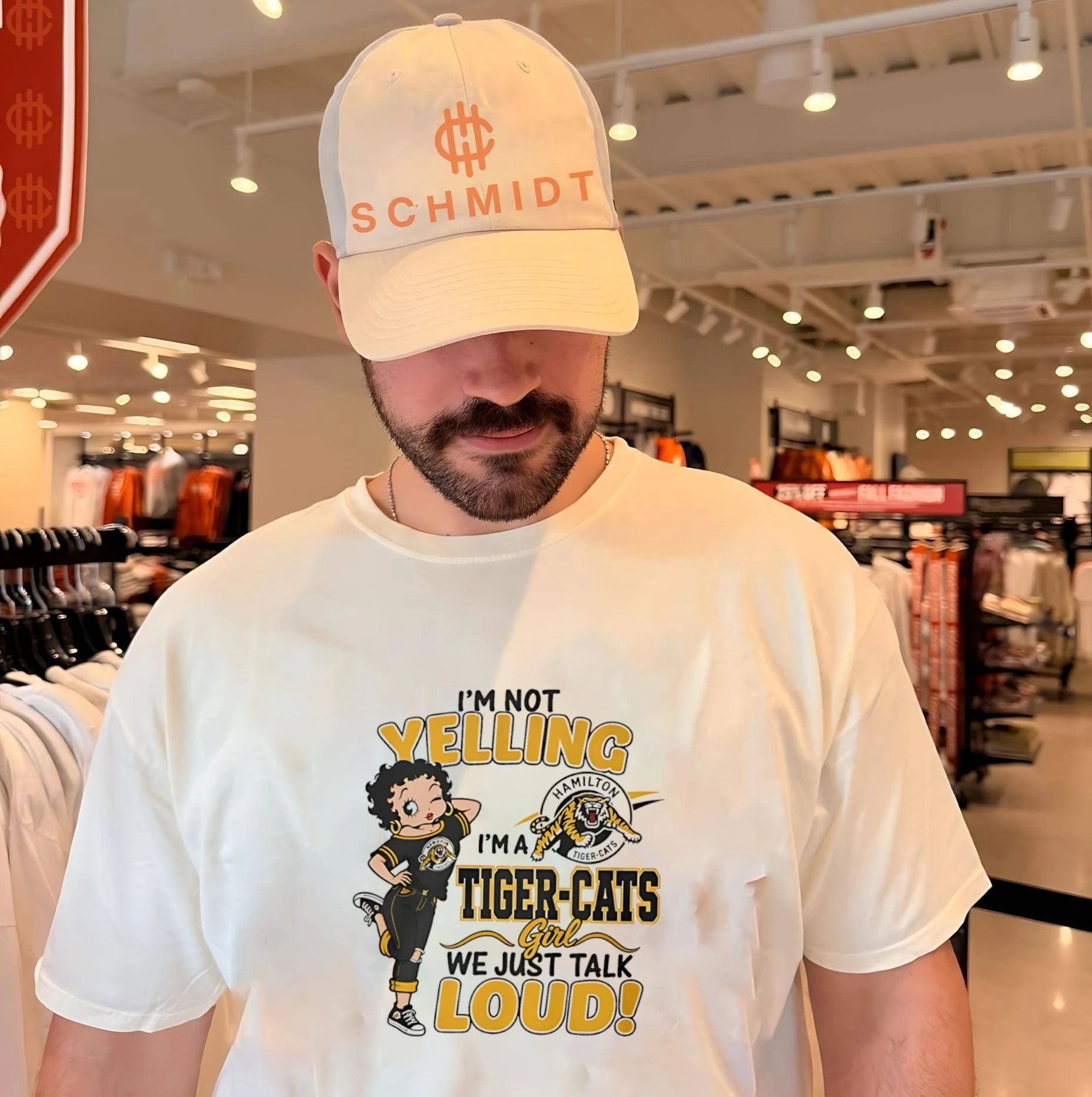 I’m not yelling I’m a Tiger-cats we just talk loud shirt