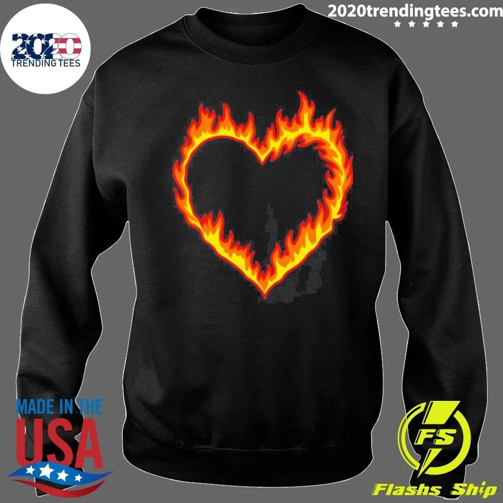 All American Lena Croft Fire Heart Shirt