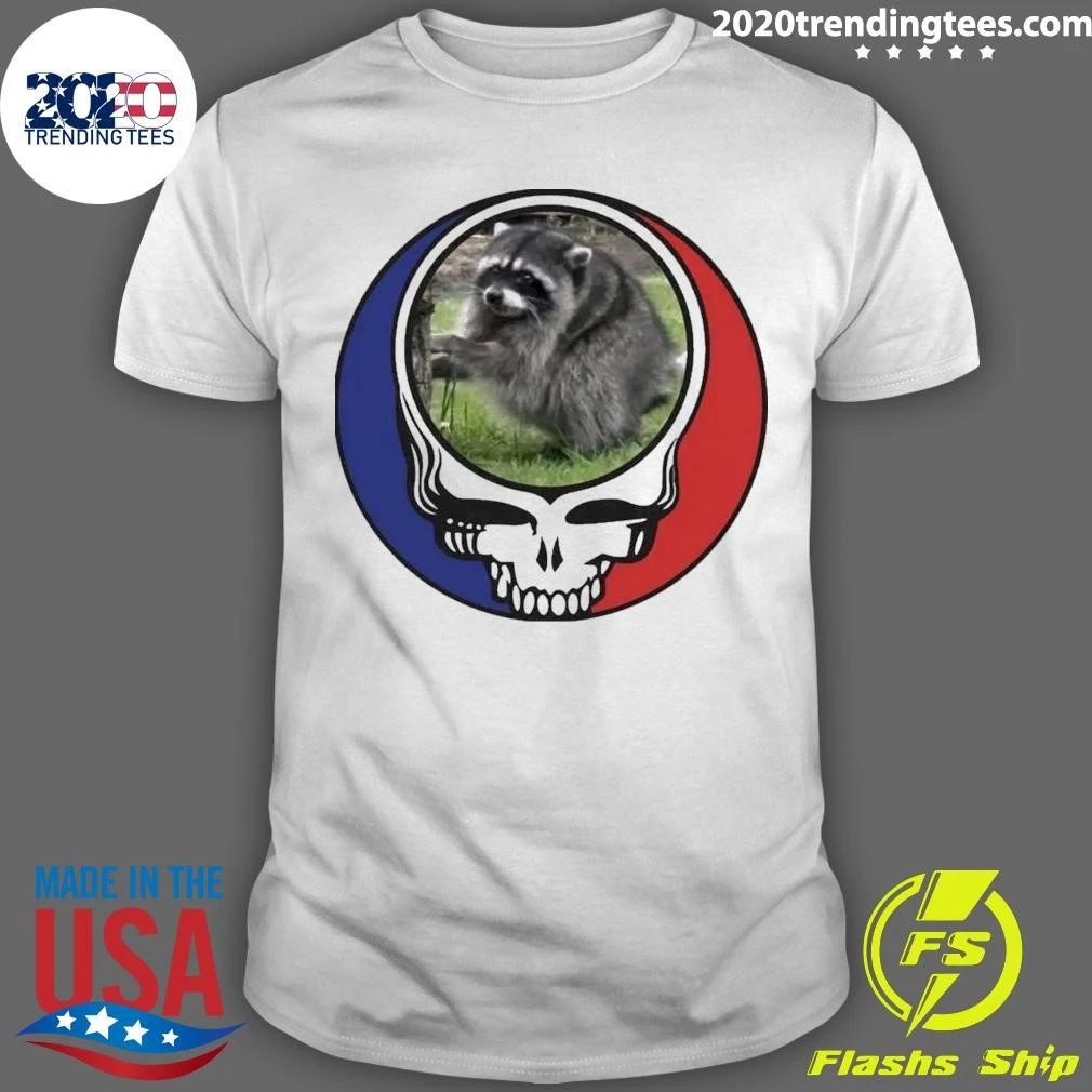 Skull Settle Down Easy Jimothy Raccoon Shirt