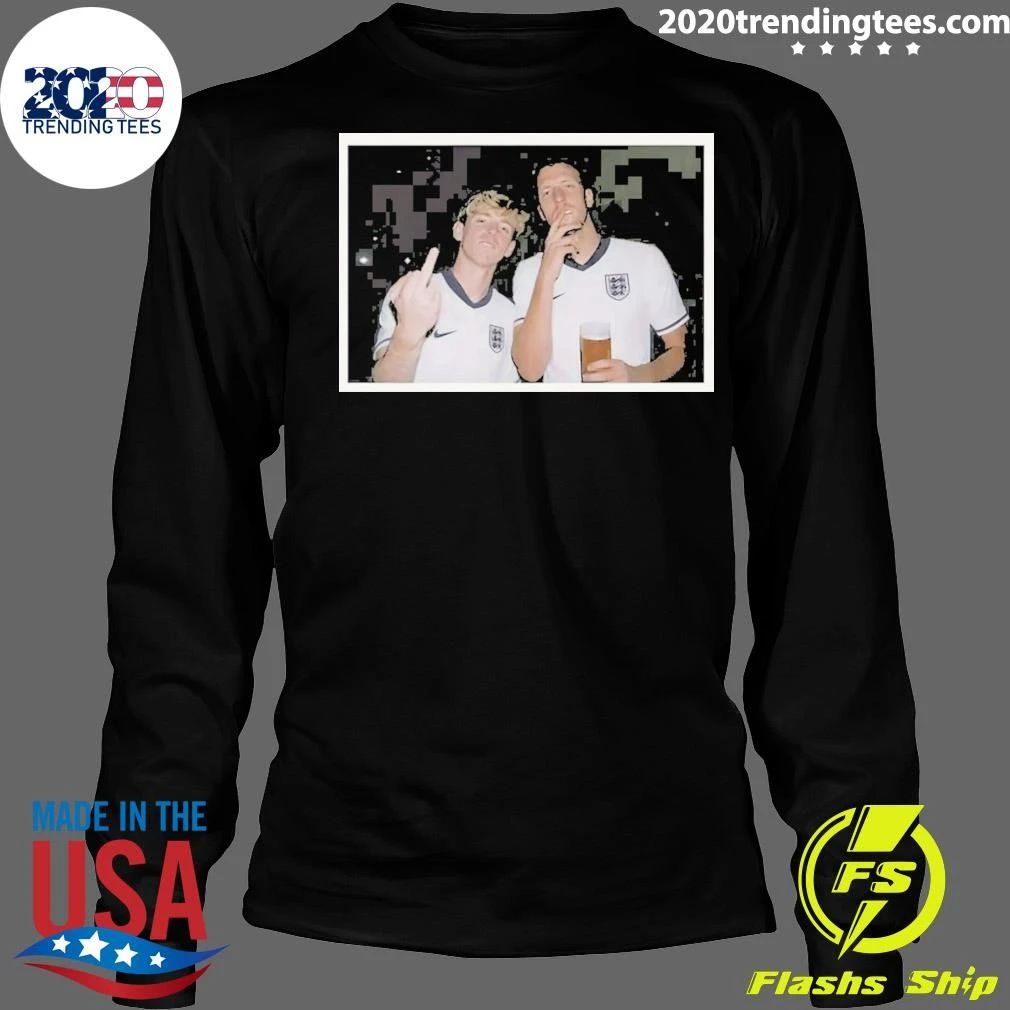 Anthony Gordon And Dan Burn Middle Finger England Soccer World Cup 2026 Shirt
