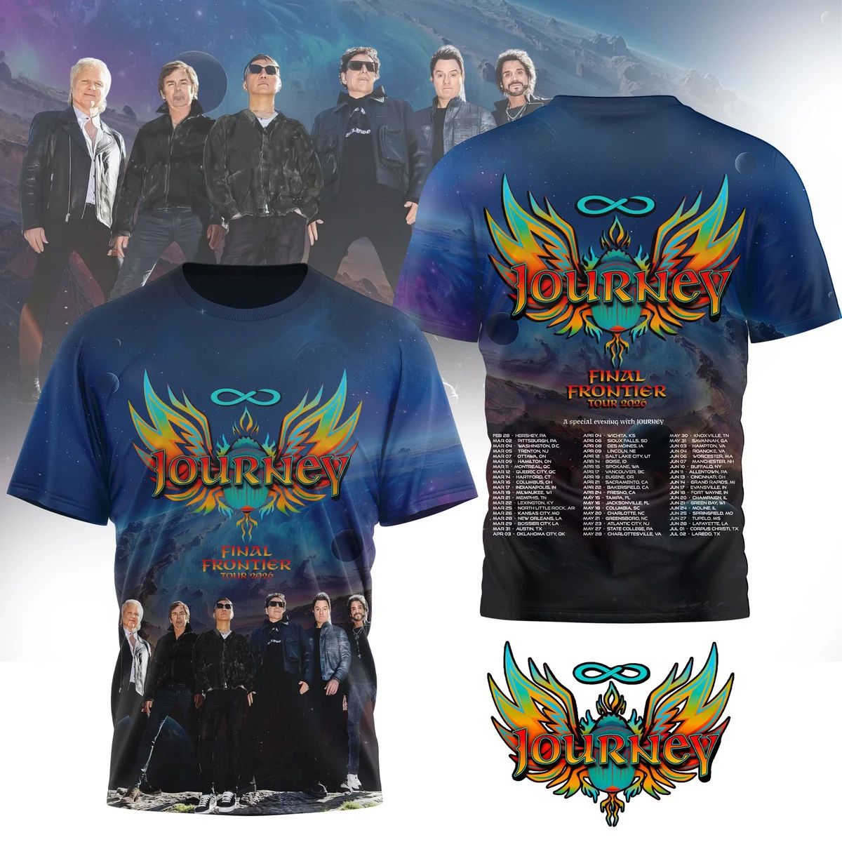Journey Final Frontier Tour 2026 T-Shirt