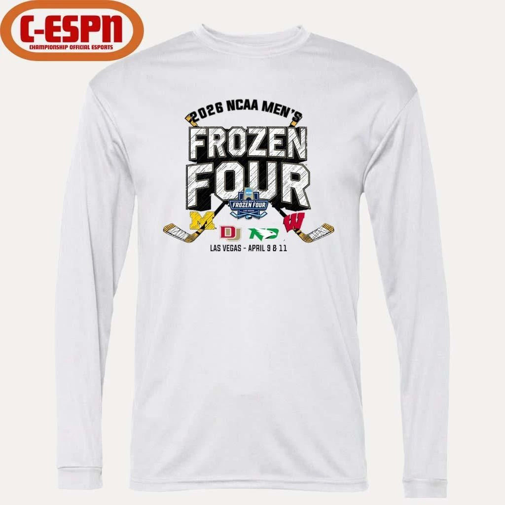 2026 NCAA DI Men’s Hockey Frozen Four – 4 Teams T-Shirt