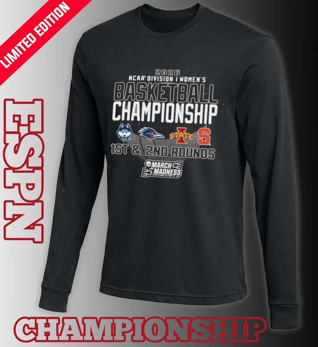 1st, 2nd Rounds 2026 NCAA DI Women’s Basketball Championship – Storrs, CT Shirt