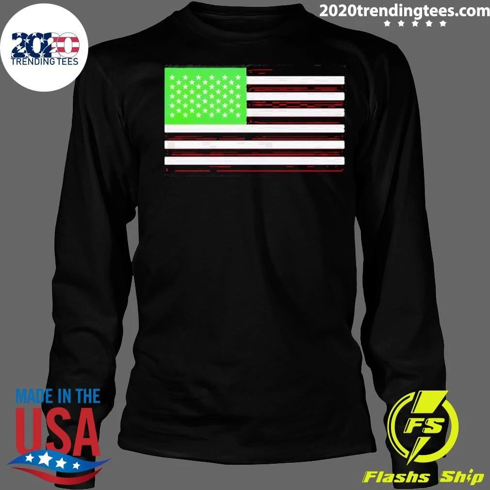 Algae Reflecting Pond United States National Flag Usa 4th Of July Shirt