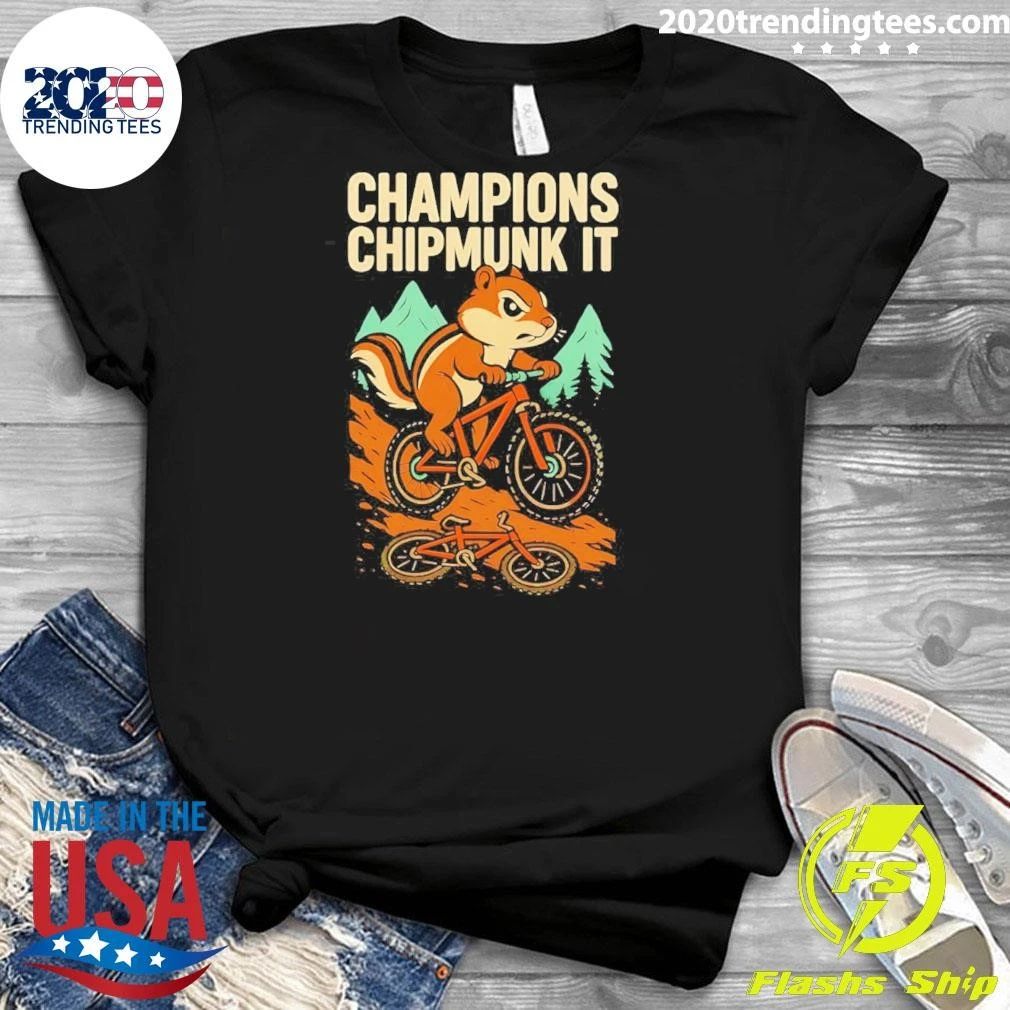 Champions Chipmunk It Mountain Biking Mtb Shirt