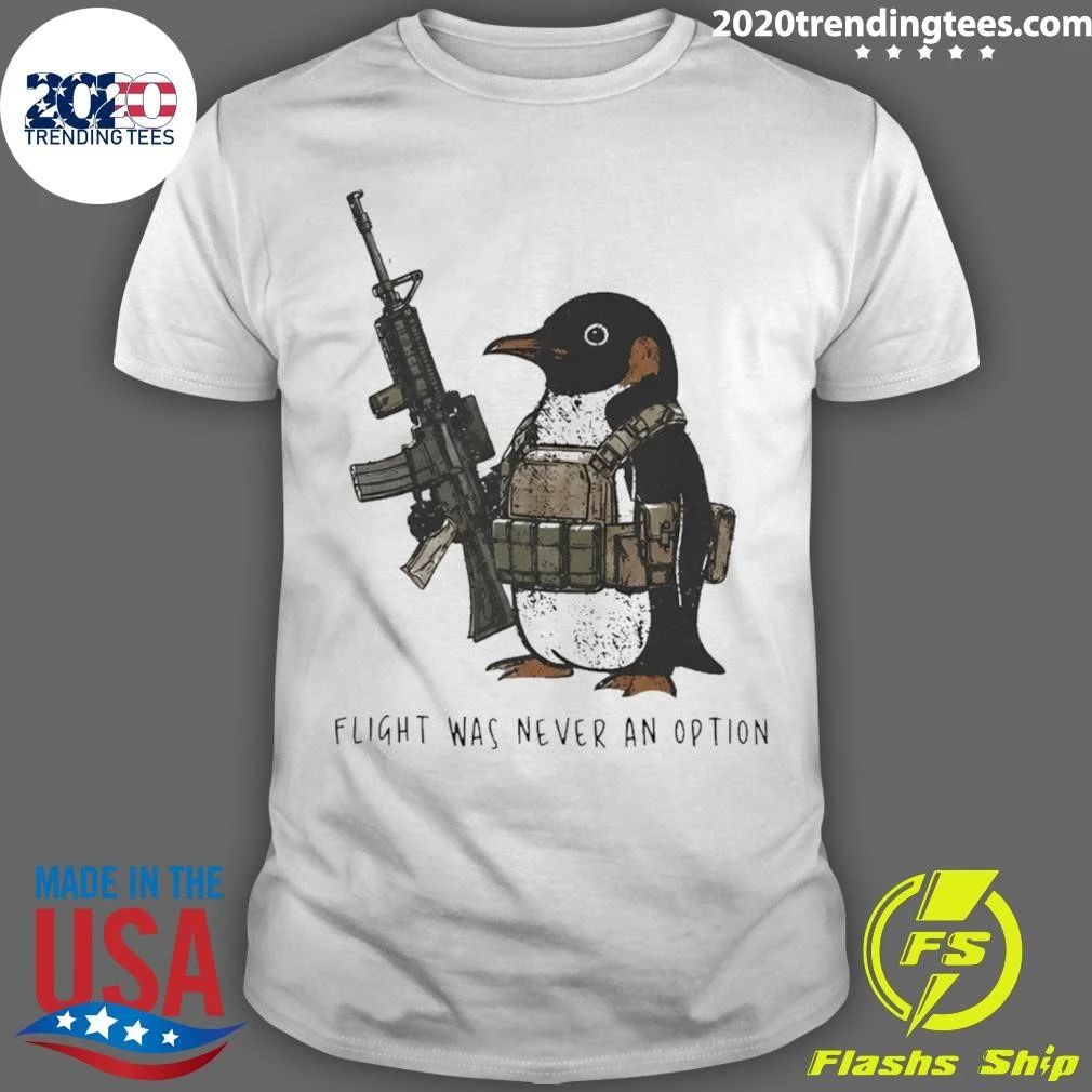 Military Penguin Knife Flight Was Never An Option Shirt