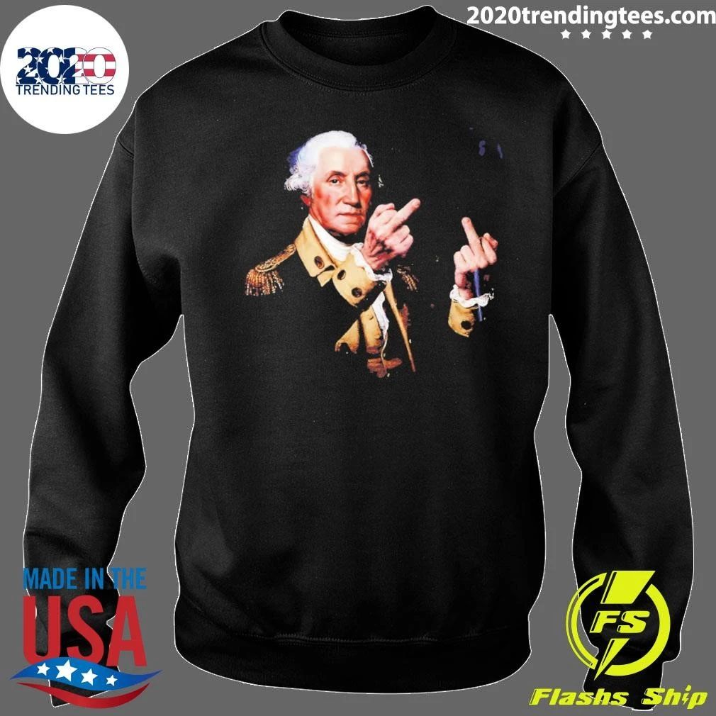 George Washington Middle Finger Usa America 4th Of July Shirt