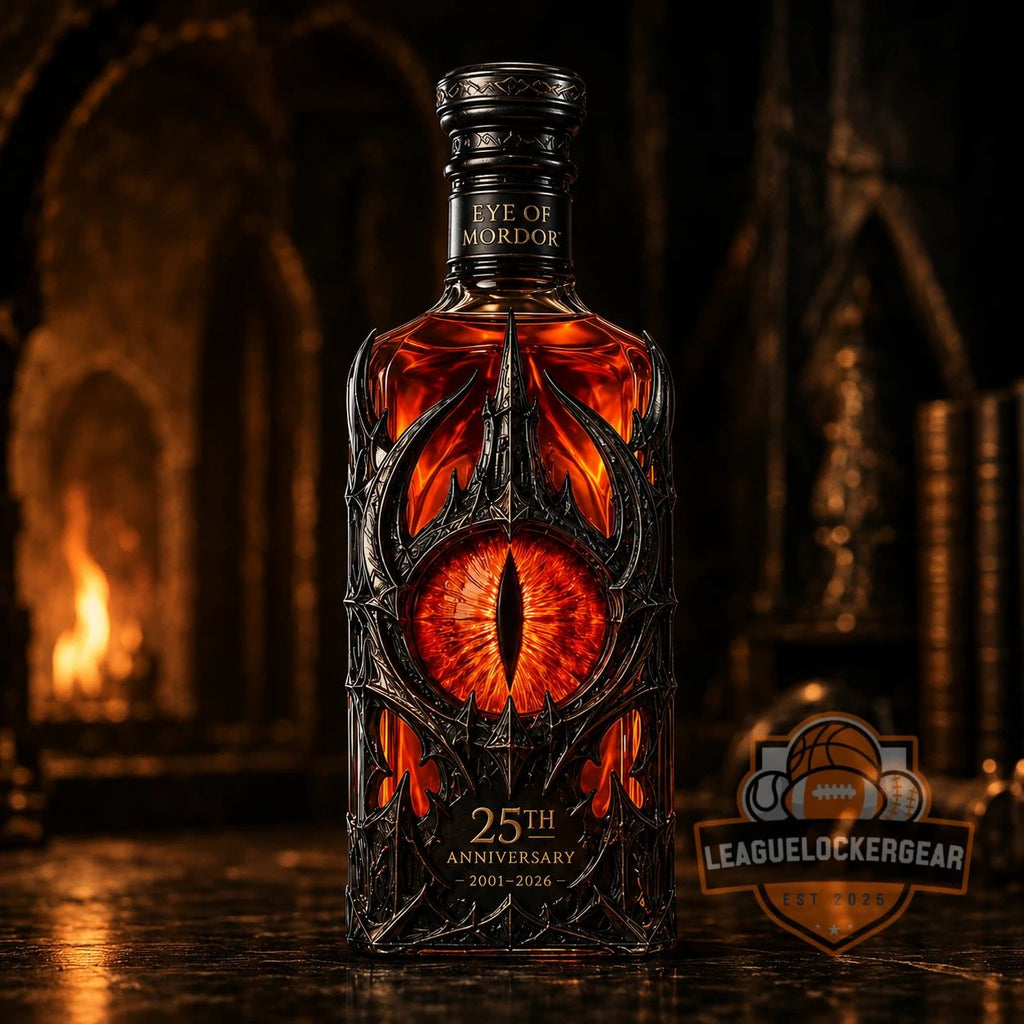 Eye of Mordor 25th Anniversary Whiskey Bottle