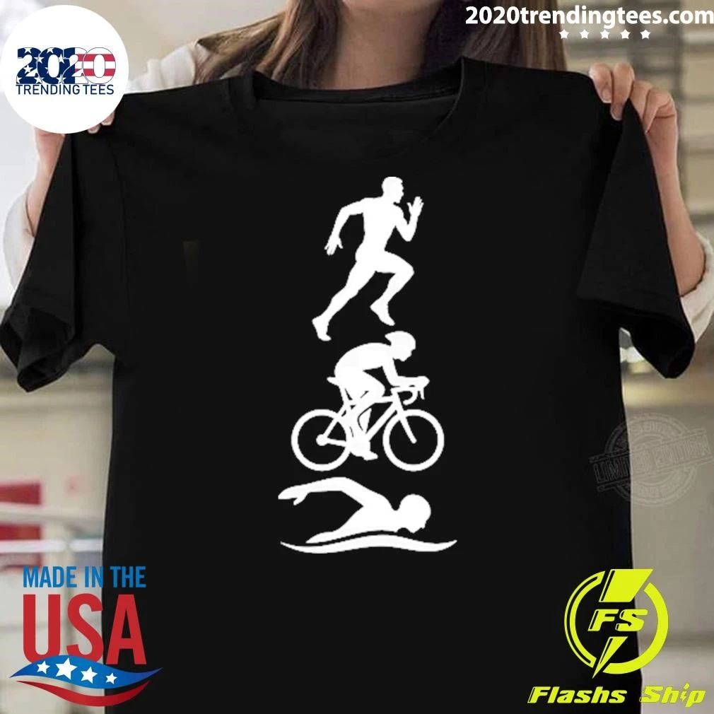 Triathlete Swim Bike Run Tee Shirt