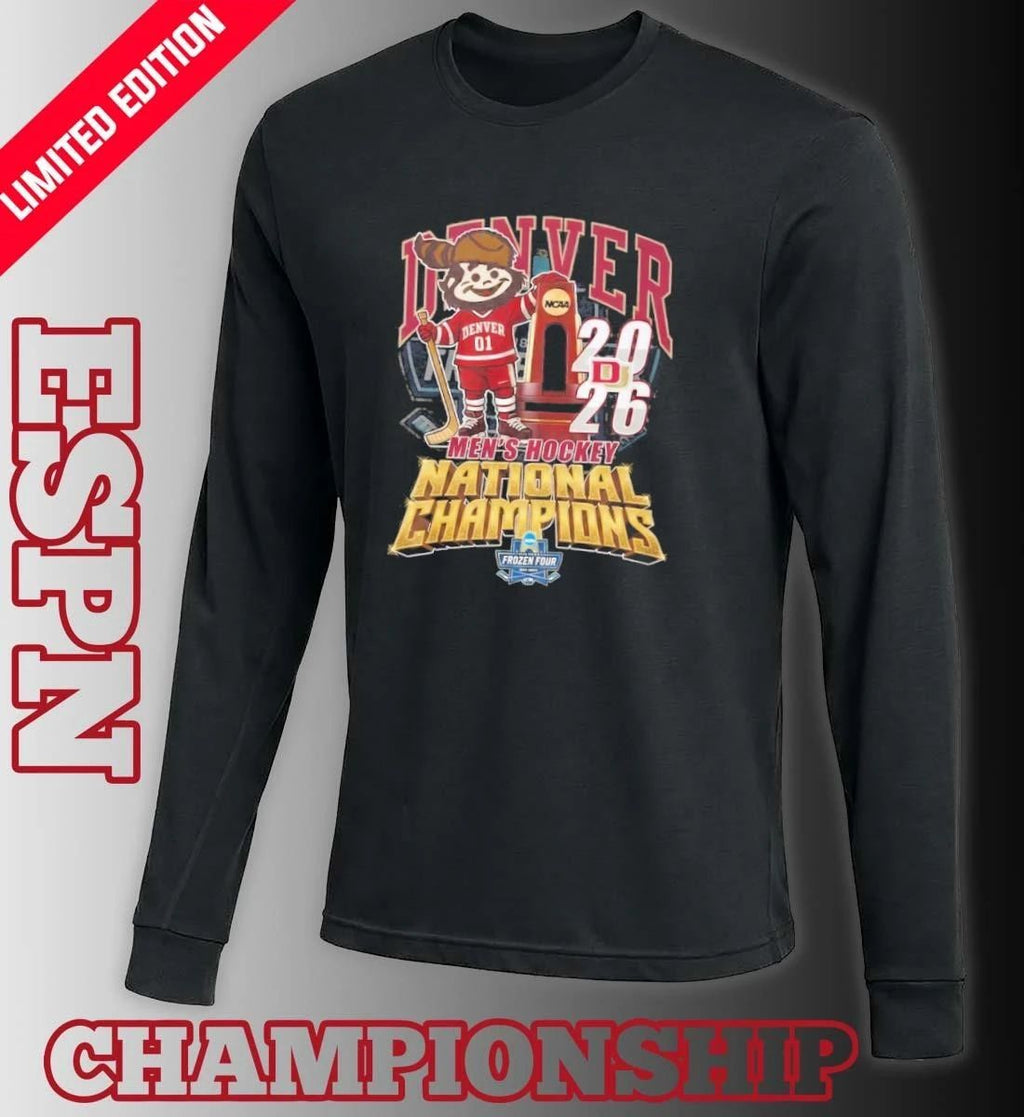 Denver Pioneers Mascot 2026 NCAA Men’s Ice Hockey National Champions Shirt