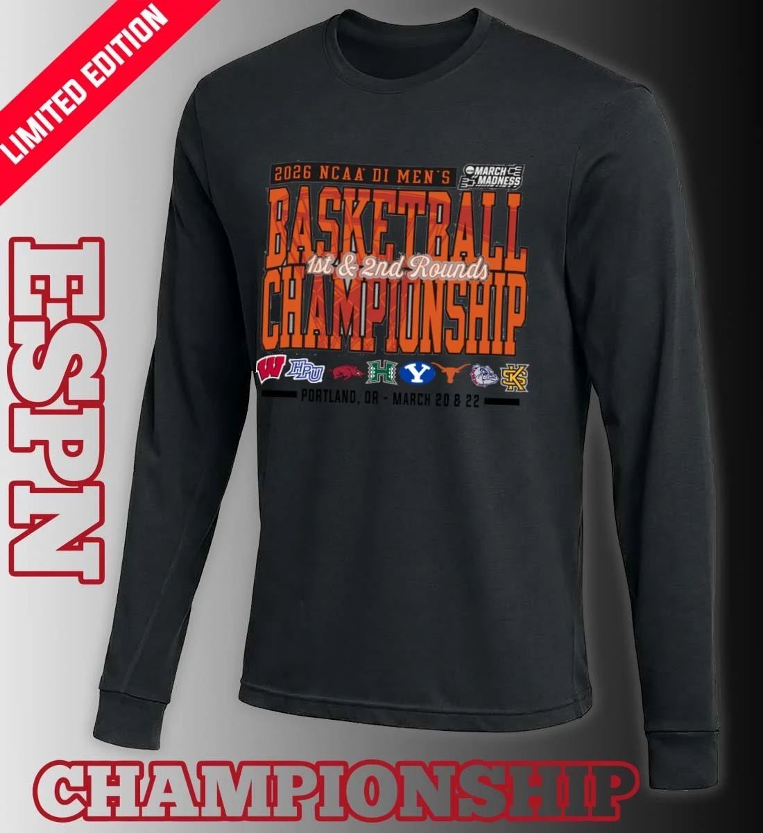 Portland, OR 2026 NCAA DI Men’s Basketball Championship – March 20 & 22 T-Shirt