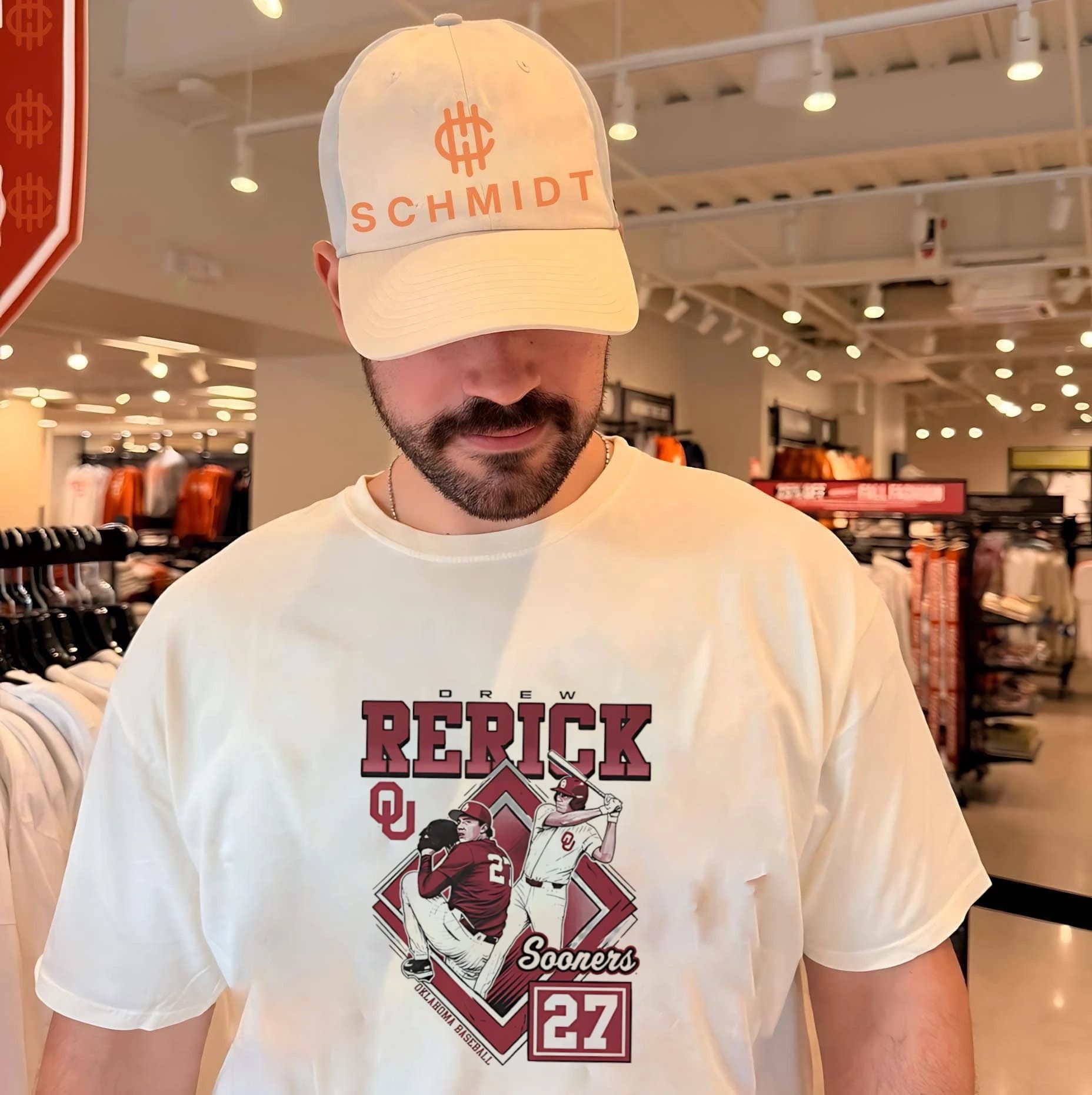 Oklahoma Sooners Drew Rerick portrait shirt
