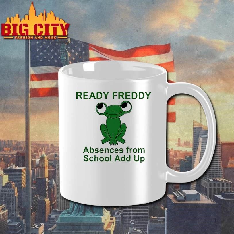 Ready Freddy Absences From School Add Up Green Frog Graphic Shirt