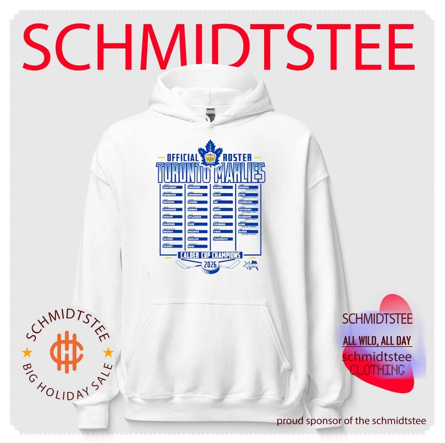 Toronto Marlies 2026 Calder Cup Champions Adult Roster shirt