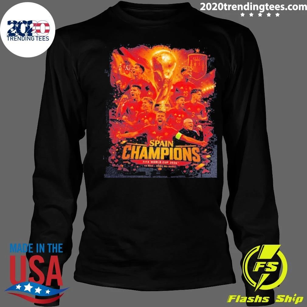 World Cup 2026 Spain World Champions Vintage Shirt