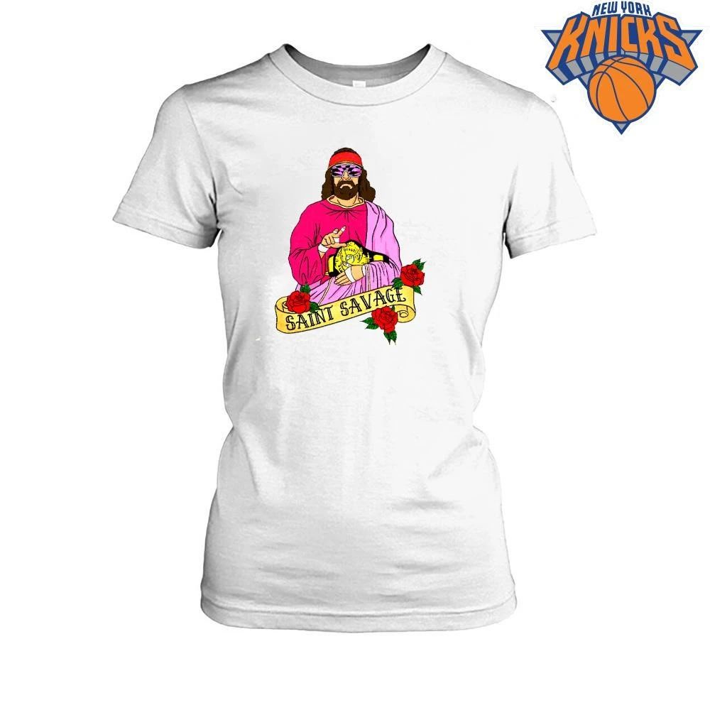 Saint Savage Macho Man Randy Savage Wrestling Champion Religious Parody shirt