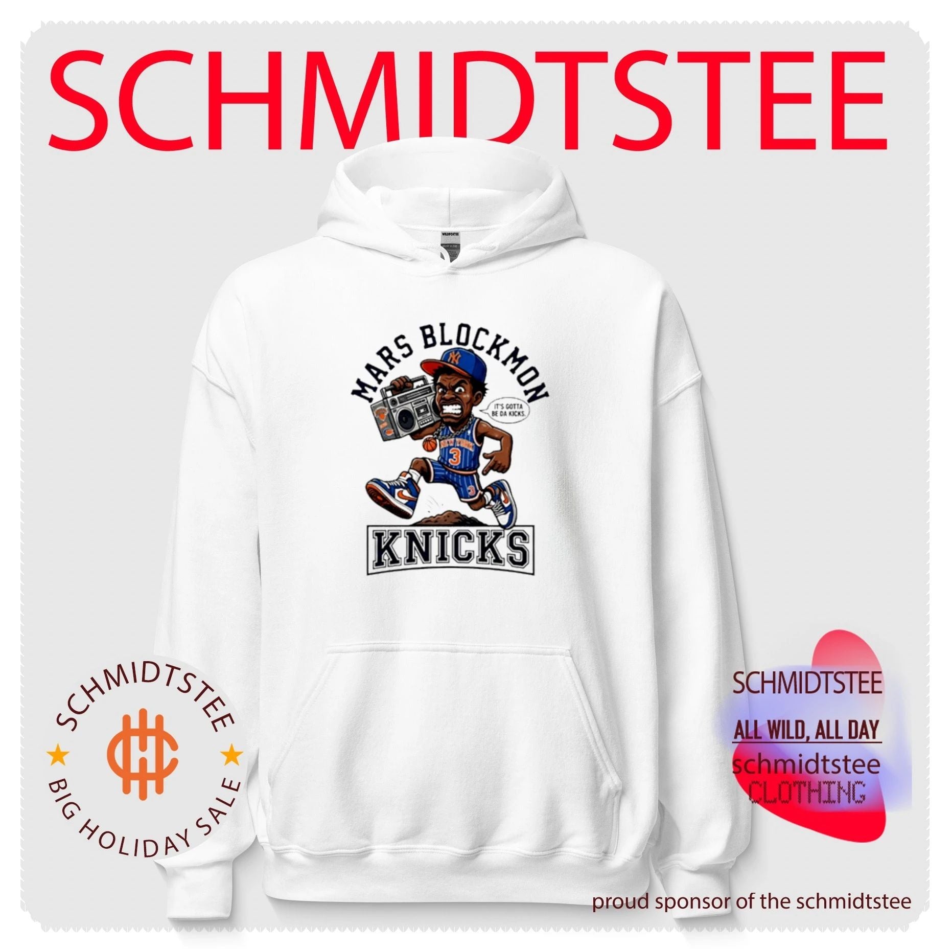 Mars Blockmon New York Knicks It’s Gotta Be Da Kicks Retro Basketball shirt