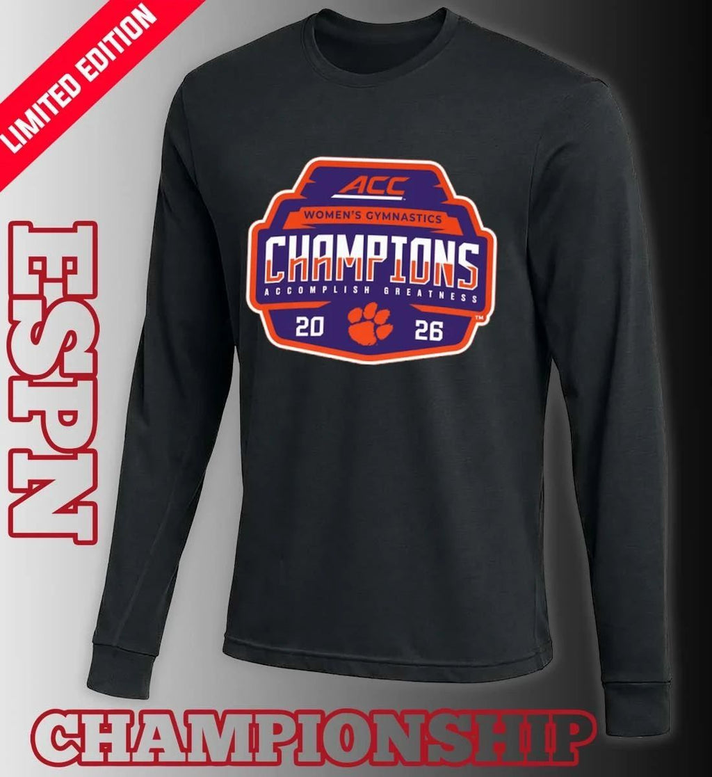 Clemson Tigers 2026 ACC Women’s Gymnastics Champions Locker Room T-Shirt