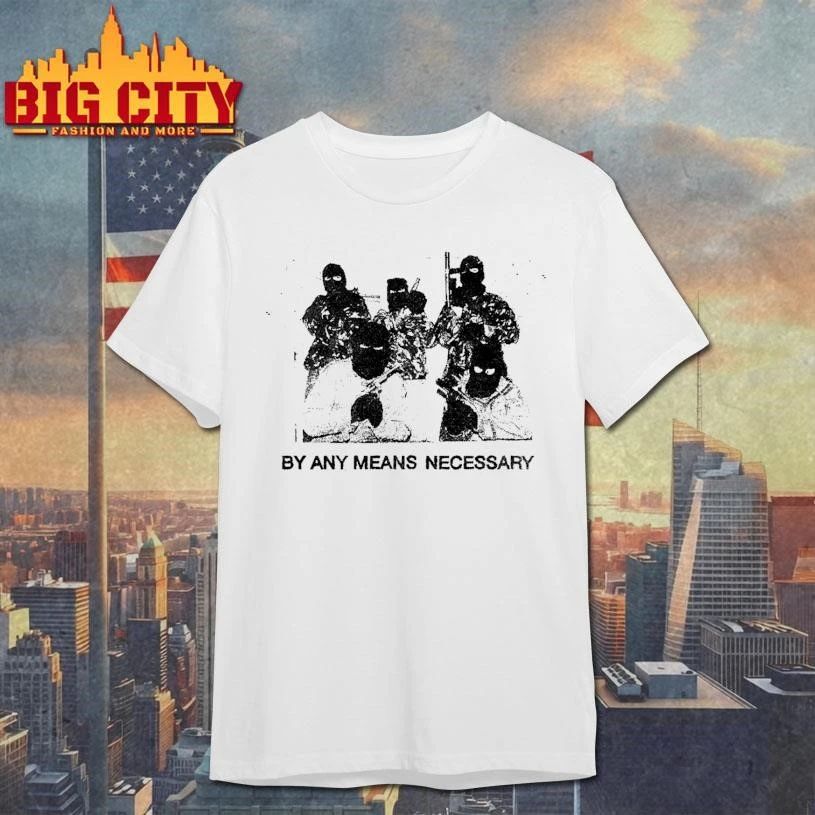 By Any Means Necessary Masked Soldiers Tactical Balaclava Streetwear Shirt