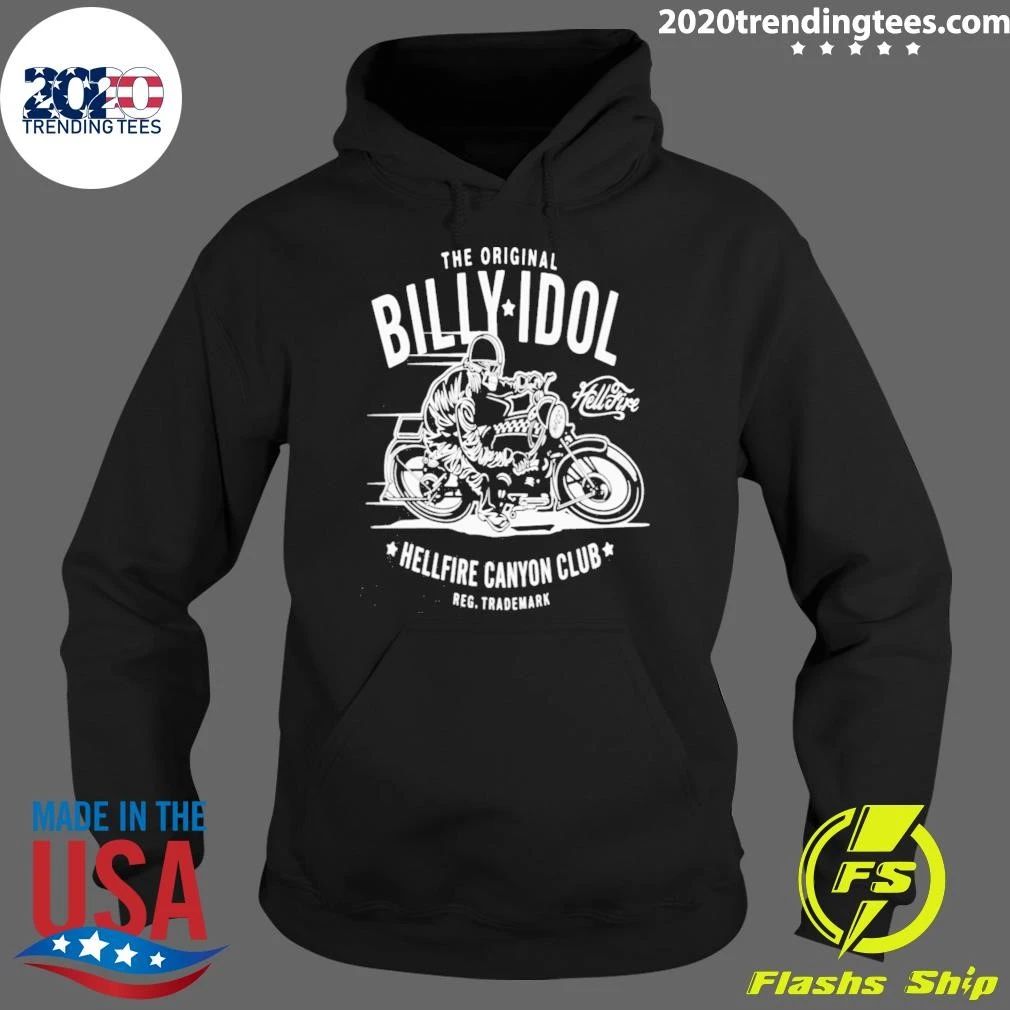 Billy Idol The Original Hellfire Canyon Club Reg Trademark Motor Shirt