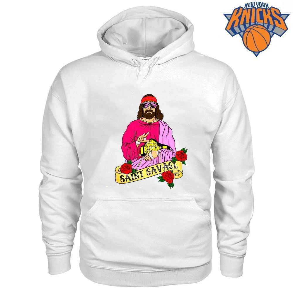 Saint Savage Macho Man Randy Savage Wrestling Champion Religious Parody shirt