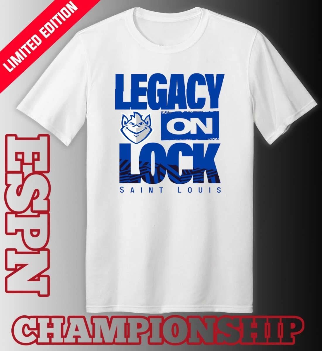 Saint Louis Billikens Basketball Legacy On Lock Bench T-Shirt