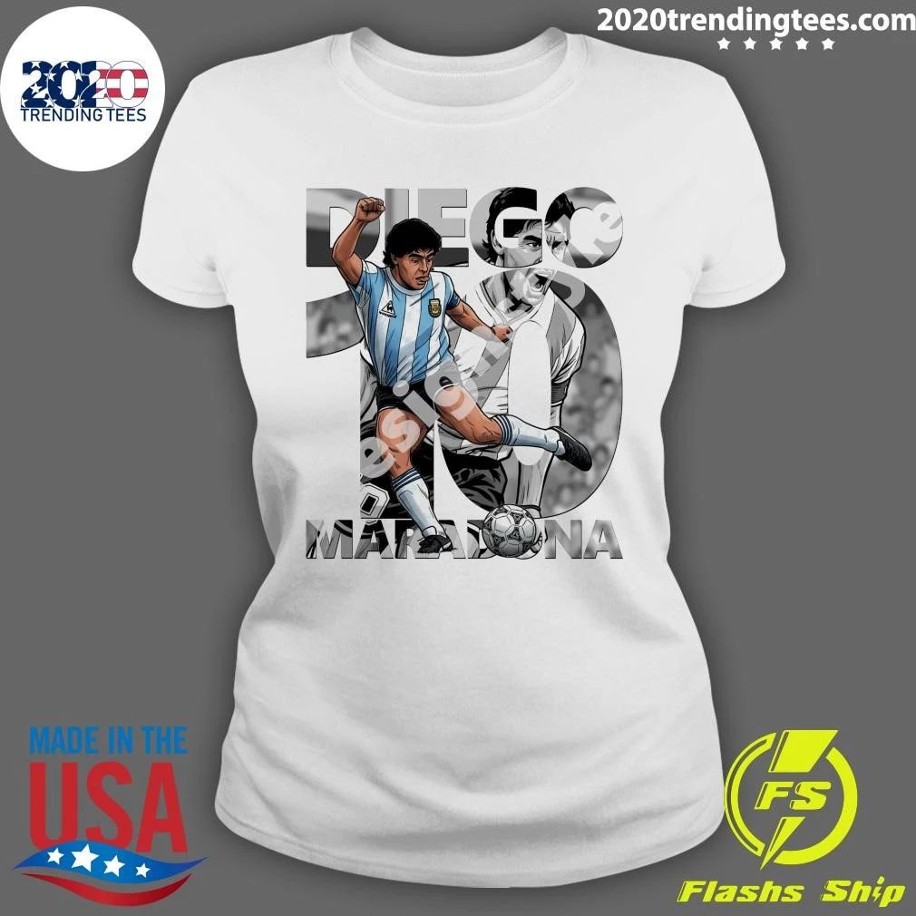Diego Maradona Comic Graphic Tee Shirt