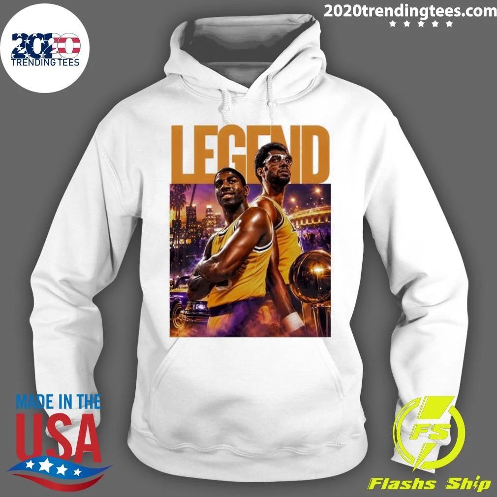Magic Johnson and Kareem Abdul Jabbar Los Angeles Lakers Basketball Legend 2026 Shirt