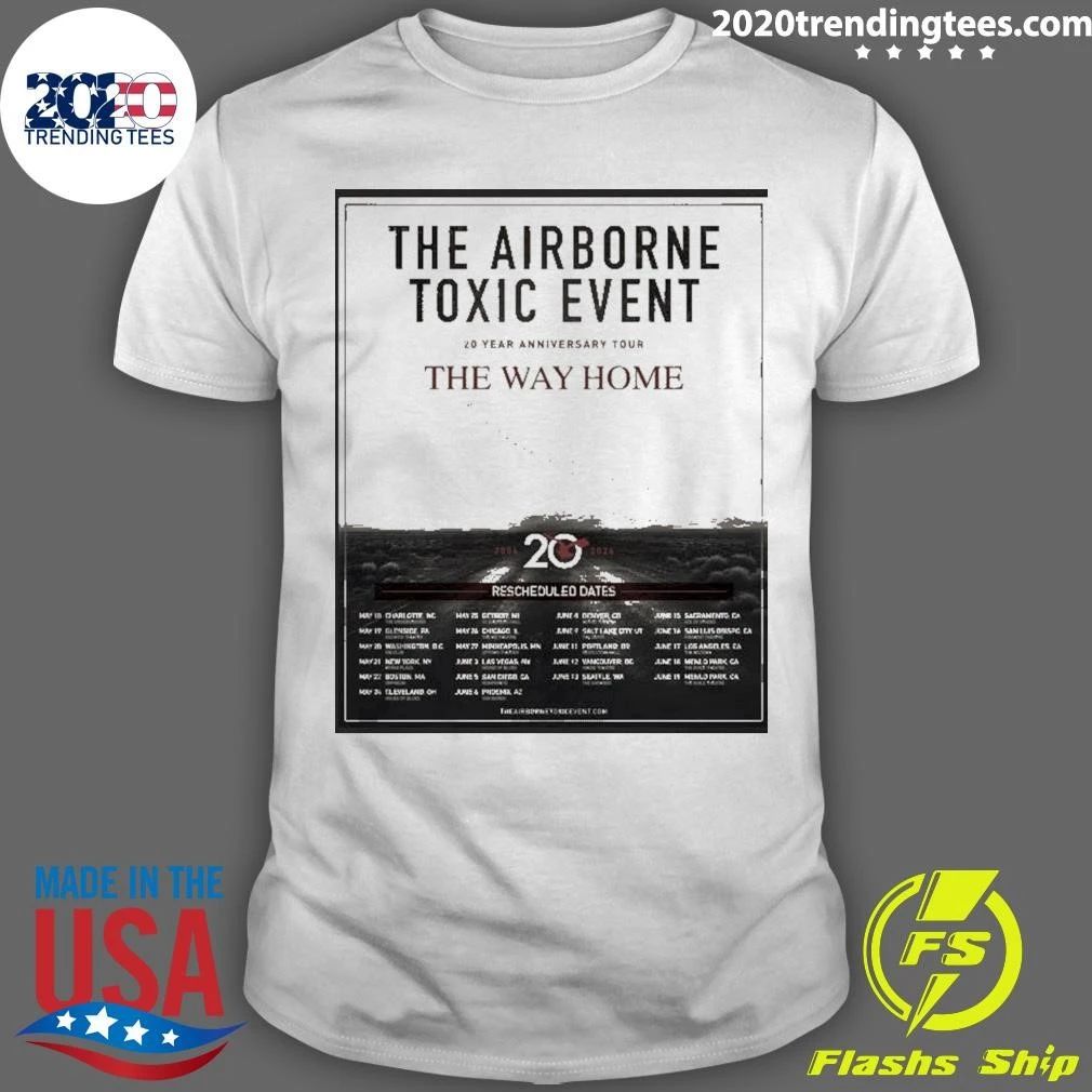 The Airborne Toxic Event 20 Year Anniversary Tour The Way Home Shirt