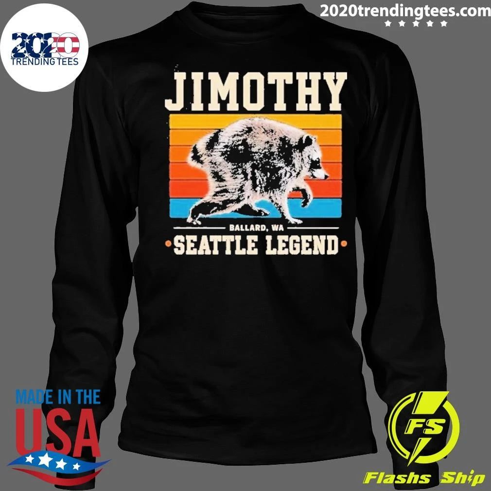 Jimothy Raccoon Ballard Wa Seattle Legend Vintage Shirt