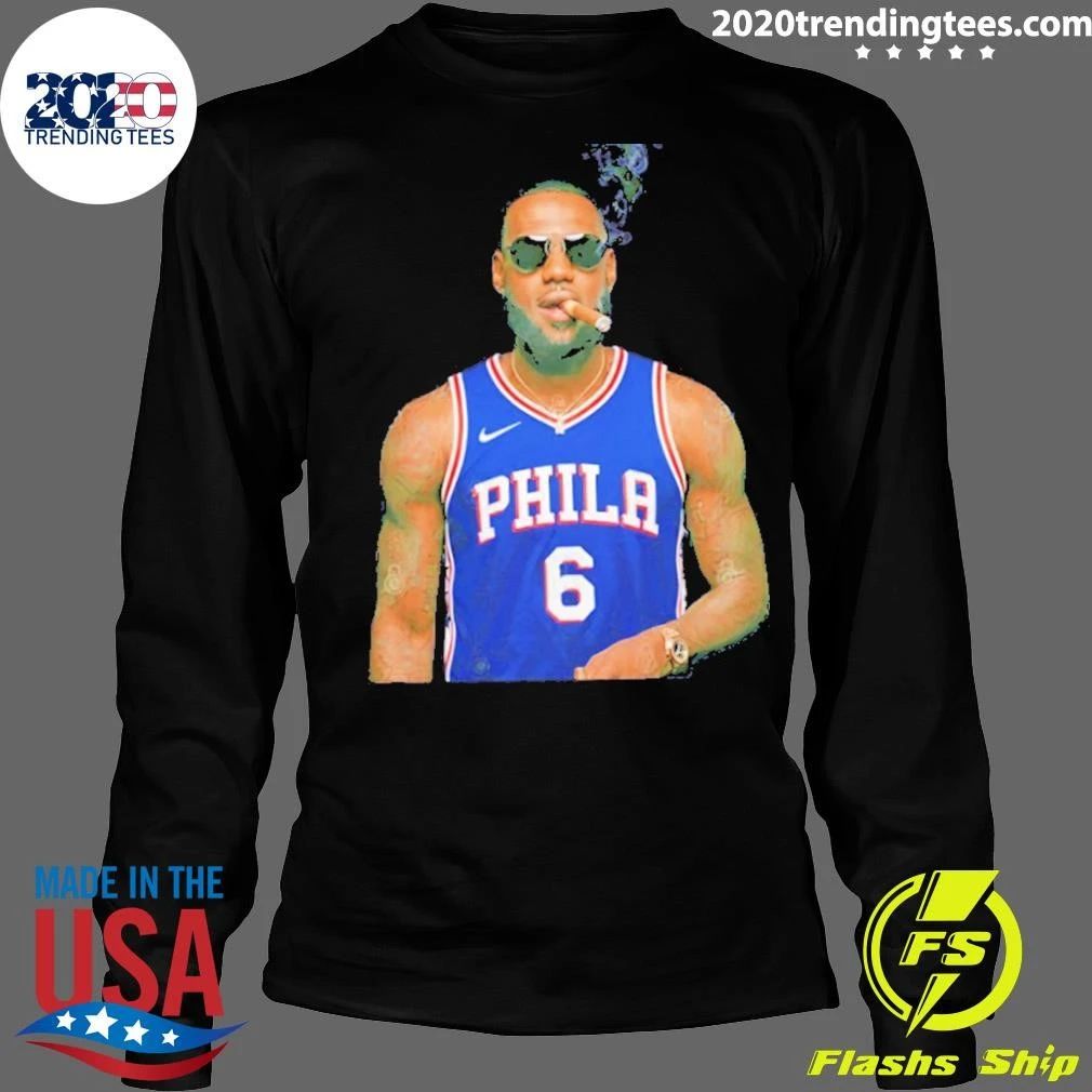 James 6 Philadelphia 76ers Cigar Meme Shirt