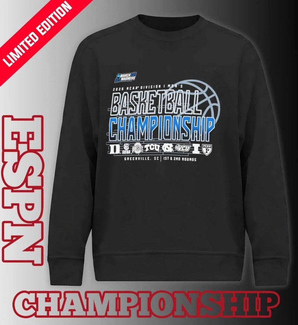 1st, 2nd Rounds 2026 NCAA DI Men’s Basketball Championship – Greenville Shirt