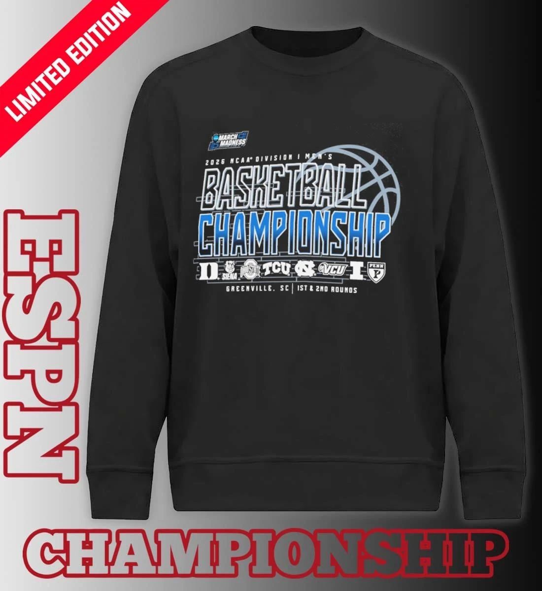 1st, 2nd Rounds 2026 NCAA DI Men’s Basketball Championship – Greenville Shirt