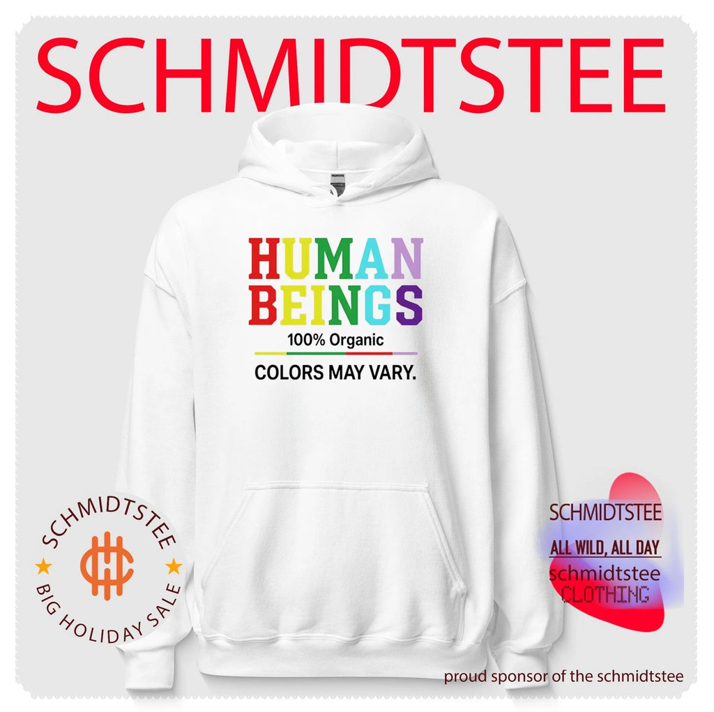 Human Beings 100 Organic Colors May Vary Pride shirt